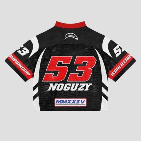 Mesh Colorblock Crop Top