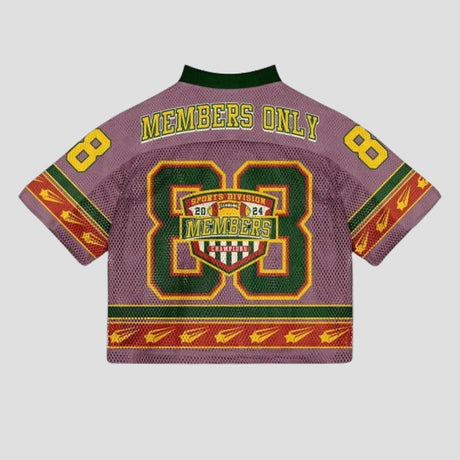 Mesh Colorblock Crop Top