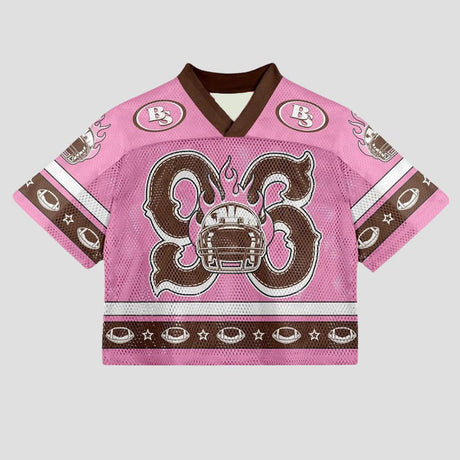 Mesh Colorblock Crop Top