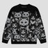 Dark Cat Jacquard Knit Sweater