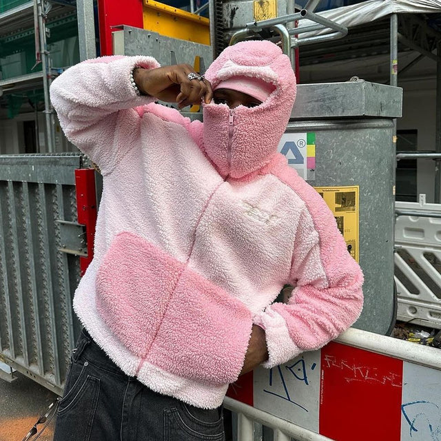 Loose-Fit Casual Sherpa Jacket