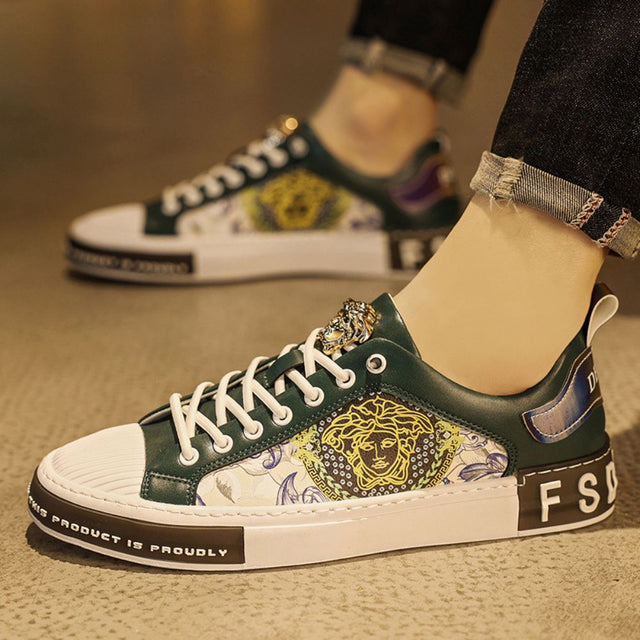 Zapatillas bajas estampadas