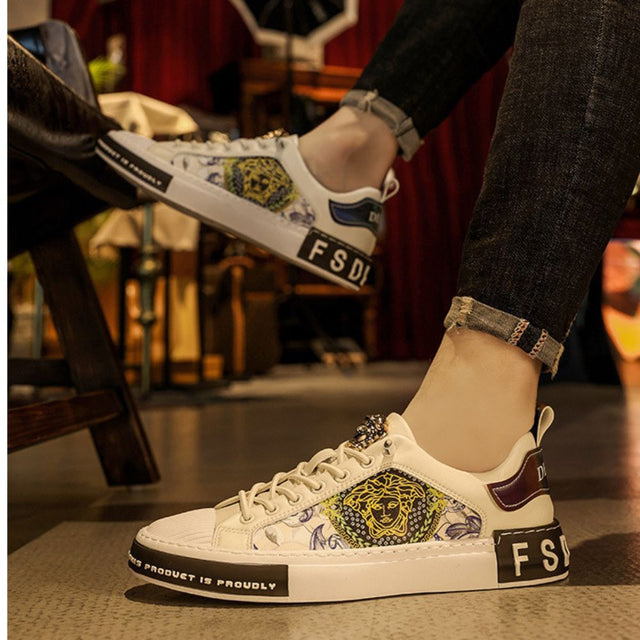 Zapatillas bajas estampadas