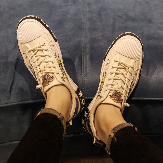 Zapatillas bajas estampadas