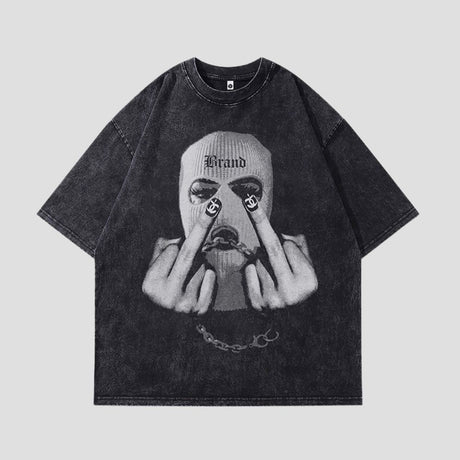 Vintage-Graphic-T-Shirt - Black