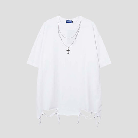 Vintage Chain Decor T-Shirt