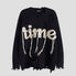 Vintage Fringe Letter Sweater
