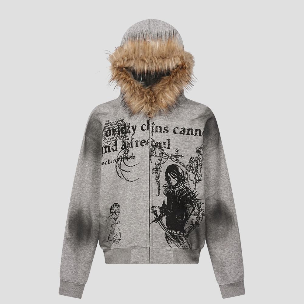 WASTELAND "NOMAD" WASHED FLEECE HOODIE