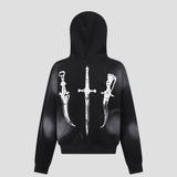 WASTELAND "NOMAD" WASHED FLEECE HOODIE