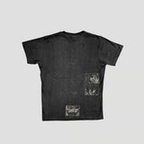 None Unit Archive Panel Washed Tee in washed black product back view
