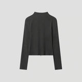 None Unit Archive Print Double-zip Top in black product back view