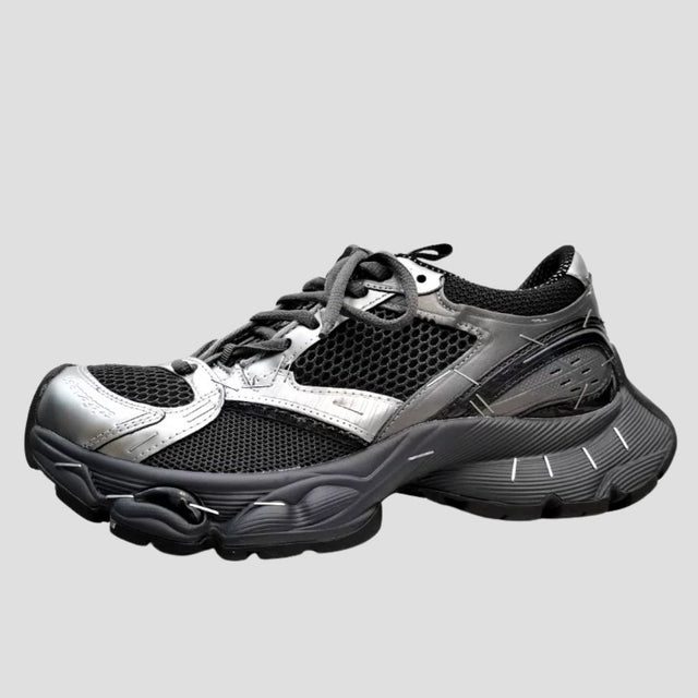 4CM PLATFORM TECH SNEAKER GUNMETAL