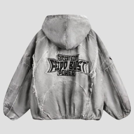 WASTELAND PATCHWORK ZIP JACKET