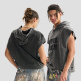BOXY HOODED TEE VEST