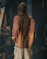 TRIPLE-PANEL DECONSTRUCTED CHECK SHIRT