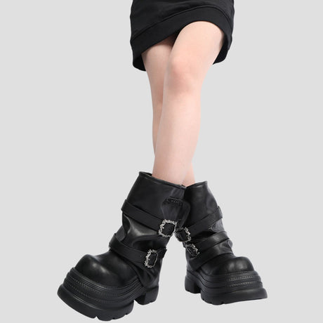 SLOUCHY BIKER PANT-BOOTS BLK