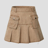 CARGO UTILITY MINI-SKIRT KHK
