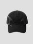 None Unit Arc Panel Washed Baseball Cap in black product front view