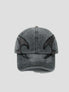 None Unit Arc Panel Washed Baseball Cap in gray product front view