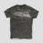 None Unit Barbed Script Distressed Tee in iron gray product front view