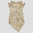 None Unit Dune Veil Shredded Hood Top in moss green product front view