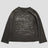 None Unit Educated Washed Long-Sleeve Tee in washed black product front view