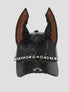 None Unit Gothic Dog Ear Pu Baseball Cap in black ring product front view