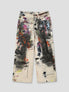 None Unit Graffiti Wash Wide-Leg Jeans in graffiti wash product front view