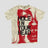 None Unit Hole In Your Head Distressed Tee in apricot product front view