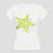None Unit Neon Star Piercing Fitted Tee in white product front view