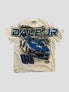 None Unit Racing 88 Distressed Tee in vintage apricot product front view