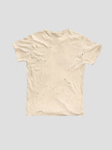 None Unit Ripped Washed Essential Tee in cream product back view
