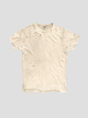 None Unit Ripped Washed Essential Tee in off white product front view