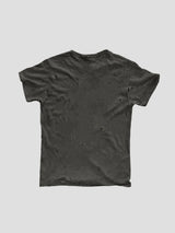 None Unit Ripped Washed Essential Tee in washed black product back view