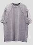 None Unit Rivet Assembly Washed Tee in washed gray product front view