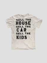 None Unit Rock Collage Distressed Graphic Tee in vintage white product alternate detail view
