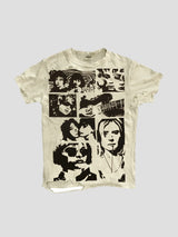 None Unit Rock Collage Distressed Graphic Tee in vintage white product front view