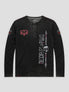 None Unit Rock Rebel Washed Henley in washed black product front view