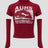 None Unit Signal cropped sleeve top in red product front view