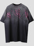 None Unit Signal Splatter Washed Tee in washed black product front view
