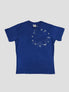 None Unit Star Relic Washed Graphic Tee in deep blue product front view