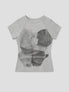 None Unit Static Portrait Raglan Tee in heather gray product front view