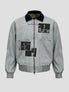 None Unit Washed Archive Canvas Jacket in light blue product front view
