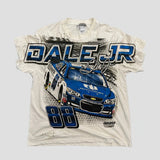None Unit Racing 88 Distressed Tee in vintage white product front view