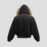 VINTAGE FUR COLLAR WORK JACKET
